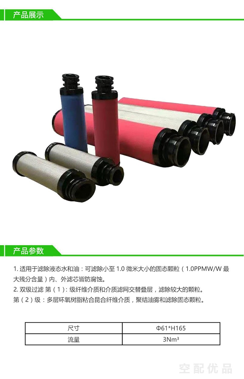 阿一多E7-24II/3m³高效过滤器滤芯