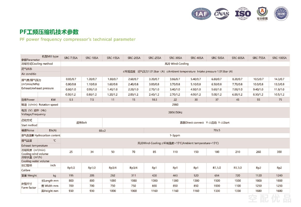 施耐德SRC-25SA-PF/25HP18.5KW3立方工频螺杆机