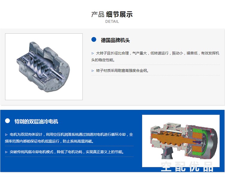 斯可络SCR40PM-8公斤/30KW1.2-5.0立方永磁变频空压机